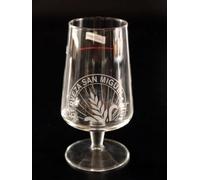 San Miguel Chalice Half Pint Glasses 10oz / 280ml (Set of 2) + 2 Beer Mats