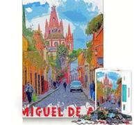 San Miguel De Allende Jigsaw Puzzle 1000 Piece for Adults Intellect Toy Soothing Fun Precise Cut (38x26cm)
