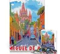 San Miguel De Allende Jigsaw Puzzles 1000 Piece for Adults Smart Reason Toy Casual Fun Smooth Edge Wall Art Decor (38x52cm)