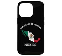 San Miguel de Allende Mexico Classic Mexico Flag Map Design Case for iPhone 13 Pro
