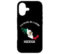San Miguel de Allende Mexico Classic Mexico Flag Map Design Case for iPhone 17