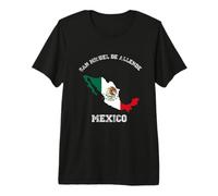 San Miguel de Allende Mexico Classic Mexico Flag Map Design Premium T-Shirt