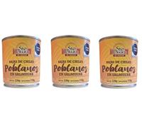 San Miguel Sliced Mexican Poblano Chilli Peppers (Pack of 3 x 220g)