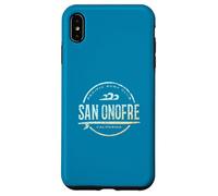 San Onofre California - Retro San Onofre CA Vintage Surf Case for iPhone XS Max