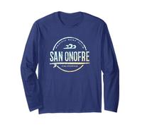 San Onofre California - Retro San Onofre CA Vintage Surf Long Sleeve T-Shirt