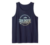 San Onofre California - Retro San Onofre CA Vintage Surf Tank Top