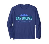 San Onofre California | San Onofre CA Coastline Long Sleeve T-Shirt