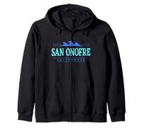San Onofre California | San Onofre CA Coastline Zip Hoodie