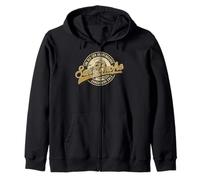 San Onofre Longboard Only Retro Wave Surfing Zip Hoodie