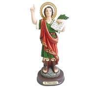 San Pancracio Statue Catholic. Saint Pancras of Rome Pancratius Sculpture (8 Inch)