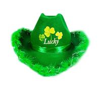 San Patricio Day Cowboy Hat, San Patricio's Day Cowgirl - Layers of the Irish Festival | St Patricks Day Cowgirl Caps Shamrock for Halloween Accessories Girls for M