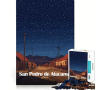 San Pedro De Atacama Night Jigsaw Puzzle 1000 Piece for Adults Intellect Toy Soothing Fun Precise Cut (38x26cm)