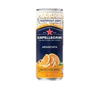 San Pellegrino Italian Sparkling Drinks Tastefully Light Sparkling Lemon Canned Soft Drink 24 x 330ml - 73k Cals per Can