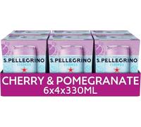 San Pellegrino Essenza Sparkling Water Cherry & Pomegranate Lightly Flavoured 24x330ml