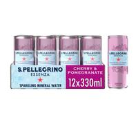 San Pellegrino Essenza Sparkling Water Lightly Flavoured Cherry & Pomegranate 12x330ml