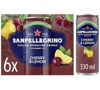 San Pellegrino Italian Sparkling Drinks Cherry & Lemon Soft Drink 6x330ml