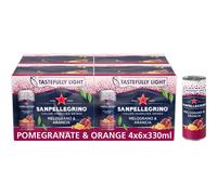 San Pellegrino Italian Sparkling Drinks Pomegranate & Orange 4x6x330ml