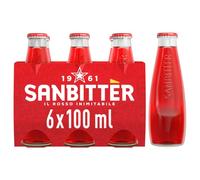 San Pellegrino Italian Sparkling Drinks San Bitter Aperitif Glass 6x100ml
