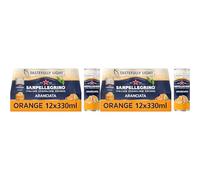 San Pellegrino Italian Sparkling Drinks Tastefully Light Sparkling Orange Canned Soft Drink 12 x 330ml | 64k Cals per Can (Pack of 2)