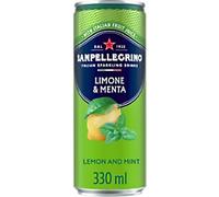 San Pellegrino Lemon & Mint Sparkling Drink 12 Cans of 330 ml