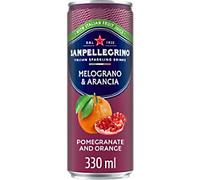 San Pellegrino Orange & Pomegranate Sparkling Drink 12 Cans of 330 ml