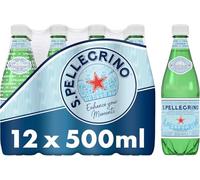 San Pellegrino Sparkling Natural Mineral Water, 500ml (Pack Of 12 x 500ml)