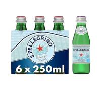 San Pellegrino Sparkling Natural Mineral Water 6X250ML (Pack of 2)