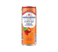 San Pellegrino Zero Fruit Beverages Peach+Clem 330ml Pack 24 12602682