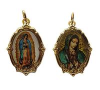 San Rafael Arcangel Virgen De Guadalupe Medal Bundle (Gold-tone) and Virgin Mary Catholic Handmade Medal with Virgen De Guadalupe Medal (Golden and Full Virgin) - Our Lady Of Guadalupe Medals Set,