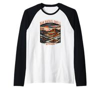 San Rafael Swell Utah Raglan Baseball Tee