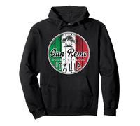 San Remo Italian Flag Sanremo Liguria Italian Riviera Italia Pullover Hoodie