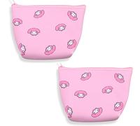San-rio Characters Mini Makeup Bag 2 Pack - Small Pouches for Purse, Mini Cosmetic Bag, Zippered Design, Mini Pouch for Purse, Ideal for Coins, Jewelry, Accessories, My-Meloday, Cartoon Characters