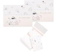 San-rio Foldable Note Pads with Cover 2 Pack - A6 Size Compact and Portable Notepads - Cute Kuormi & Cinnamonroll Design for Fans - Convenient Pocket Notebook for Home/Office - Ideal Memo Pads