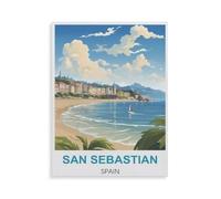 San Sebastian Spain，Jigsaw Puzzles for Adults 1000 Piece, Classic Puzzle Teens Boys Girls Puzzles Sturdy Tight Fitting Pieces,Letters On Back for Ideal Challenging And Gift（75x50cm）-HJ32