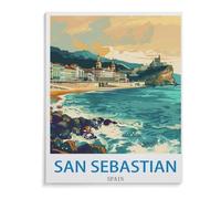 San Sebastian, Spain，Paper Jigsaw Puzzle 1000 Pieces Adult Toys Decompression Game-K452-38x52cm