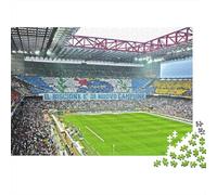 San Siro, Italy 1000 Pieces Adult Jigsaw Puzzles Football Pitches Festive Gifts Family Challenging Educational Challenge Home Decoration for Adults Gifts Ideas 1000pcs (75x50cm)
