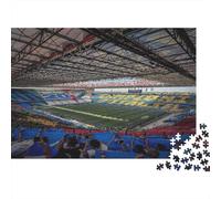 San Siro, Italy 1000 Pieces Jigsaw Puzzles for Adults Football Pitches Jigsaws Challenging Game Family Challenging Educational Games Home Decoration for Home Decoration Gifts 1000pcs (75x50cm)
