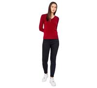 San Vera 100% Luxury Italian Cashmere Women V Neck Jumper Pullover (as8, Alpha, x_s, Regular, Regular, Red)