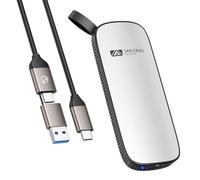 SAN ZANG MASTER External SSD Portable SSD Modern Minimalist Design & High Storage Capacity SSD Hard Drive External/Lightweight Aluminium Case/USB-C Compatible with PC/Laptop 2T SSD
