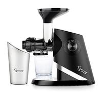 Sana 727 Supreme Cold Press Masticating Juicer | Large Batch | Non-Stop Juicing | 4 Speed Brushless DC Motor | 45-120 RPM’s | Easy clean 132 Page Recipe Book | 15 Year Warranty | Black