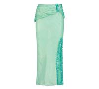 SANA OSMANI Delta ruched slit maxi skirt - Green M-L-XL