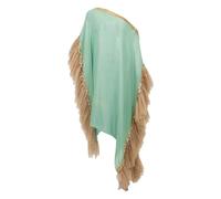 SANA OSMANI Mirma sequin ruffled kaftan - Green One Size