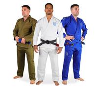 Sanabul Essentials V.2 Ultra Light BJJ Jiu Jitsu Gi with Preshrunk Fabric (White, A0)