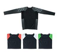 Sanabul Kids Essential Long Sleeve Rashguard Youth BJJ Childrens Martial Arts, Black, XL