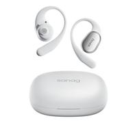 SANAG C16S Open Fit for Open-Ear True Wireless Bluetooth Headphones with Microphone, Earbuds with Earhooks, Sweat Resistant, Fast Charging, 56HRS Playtime (White)
