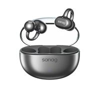 Sanag S6S Nova Ear Clip Wireless Bluetooth Headphones New Bone Conduction Concept Over-Ear Open-Back Sports Running Noise-Canceling High-Style AI Headphones