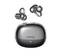 Sanag S8S Ultra Ear Clip Bluetooth Headphones Bone Conduction Concept Open-Back Hanging Ear AI Sports Headphones
