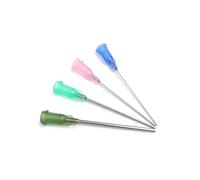 SANANTS 1.5 Inch Synthetical Blunt Tip Dispensing Needle with Luer Lock, Precision Applicator,4 Different Sizes，20 PCS