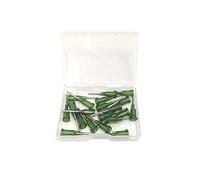 SANANTS 14 Gauge 0.5 Inch Blunt Tip Dispensing Needle with Luer Lock,Precision Applicator,Olive 20 PCS