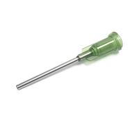 SANANTS 14 Gauge 1 Inch Industrial Blunt Tip Dispensing Needle with Luer Lock,Precision Applicator,Olive 50 PCS